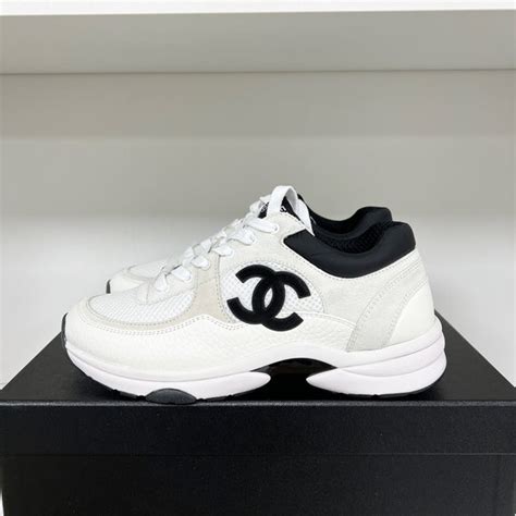 chanel black trainers women.